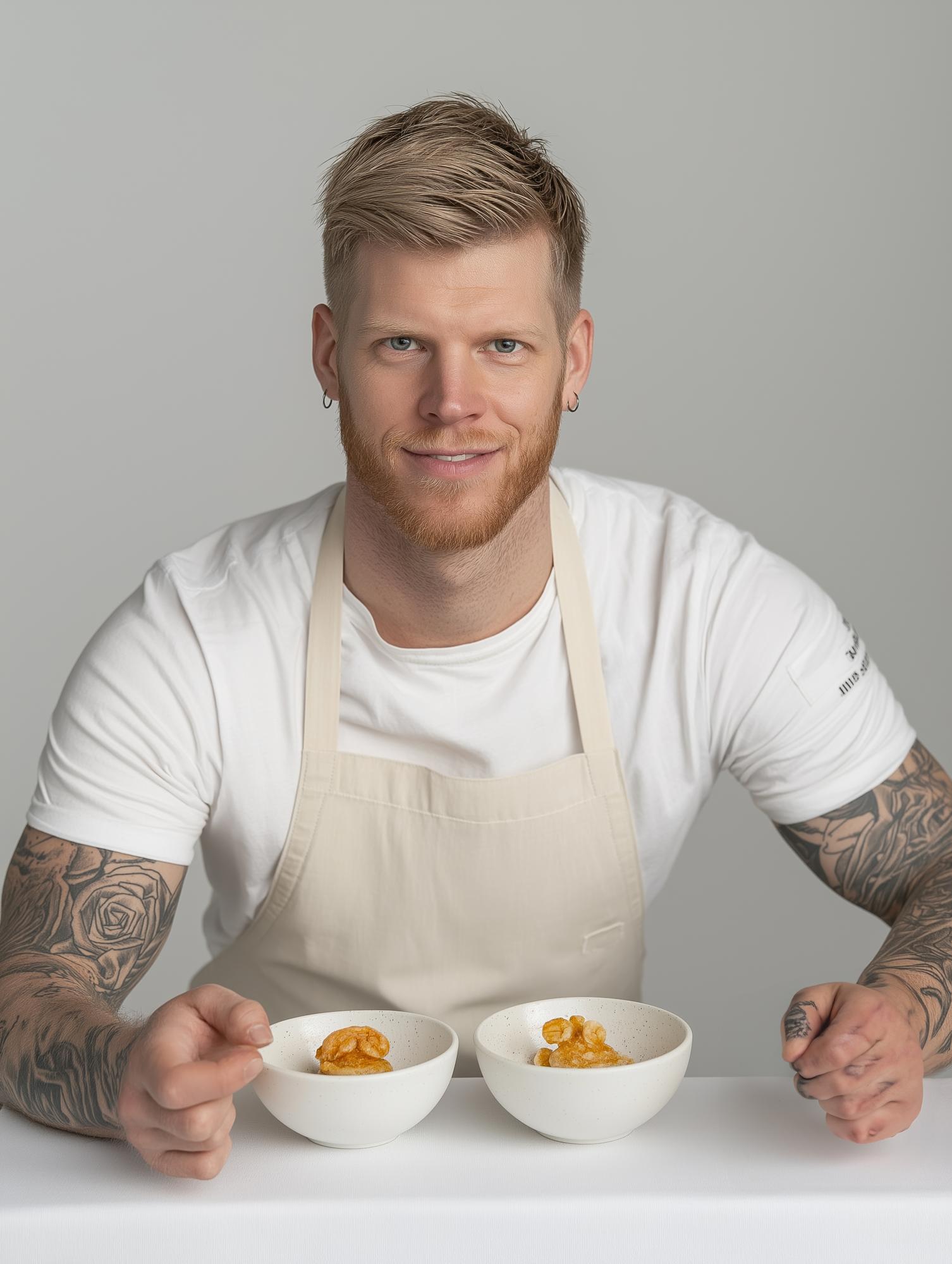 Szef kuchni — portret w kuchni